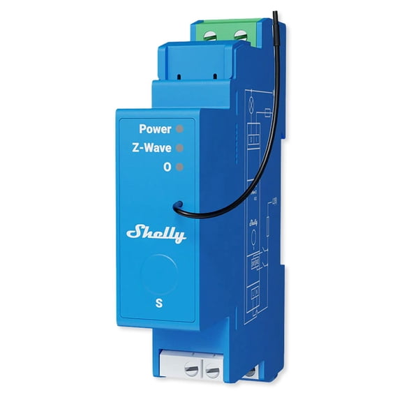 Shelly Wave Pro 1 US Z-Wave 800 & Z-Wave LR Relay Module