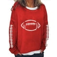 thumbnail image 1 of EQWLJWE Chandails en Molleton de Football pour Femmes, Chandail de Jour de Match, Rugby, Chandail Ample à Col Rond, Chandails en Molleton Amples, Hauts d'Entraînement pour Femmes, 1 of 3