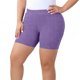 thumbnail image 1 of TaTaai Women's Plus Size Ribbed Yoga Shorts 3 Inch Elastic Waist Stretchy High Waist Athletic Gym Workout Non See Through Tummy Control Casual Lounge Bottoms Gift, 1 of 8