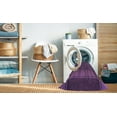 thumbnail image 2 of Ahgly Company Machine Washable Indoor Square Transitional Plum Purple Area Rugs, 5' Square, 2 of 7