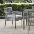 thumbnail image 2 of Pemberly Row  Patio Dining Arm Chair in Gray and White, 2 of 8