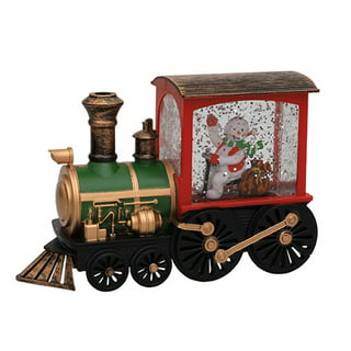 Holiday Express: Musical Water Snow Globe with Children Riding a Train