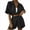 Black, variant on Women Summer Short Sets 2 Piece Shorts Top Lounge Beach Vacation Two Outfits Tracksuits Black S