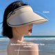 thumbnail image 1 of Gorra de béisbol con protección UV para mujer, gorro vacío transpirable con cobertura facial completa, protector solar para ciclismo, estilo caramelo, verano, 1 of 5
