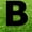 Black, variant on Black Letter B 20 inches tall