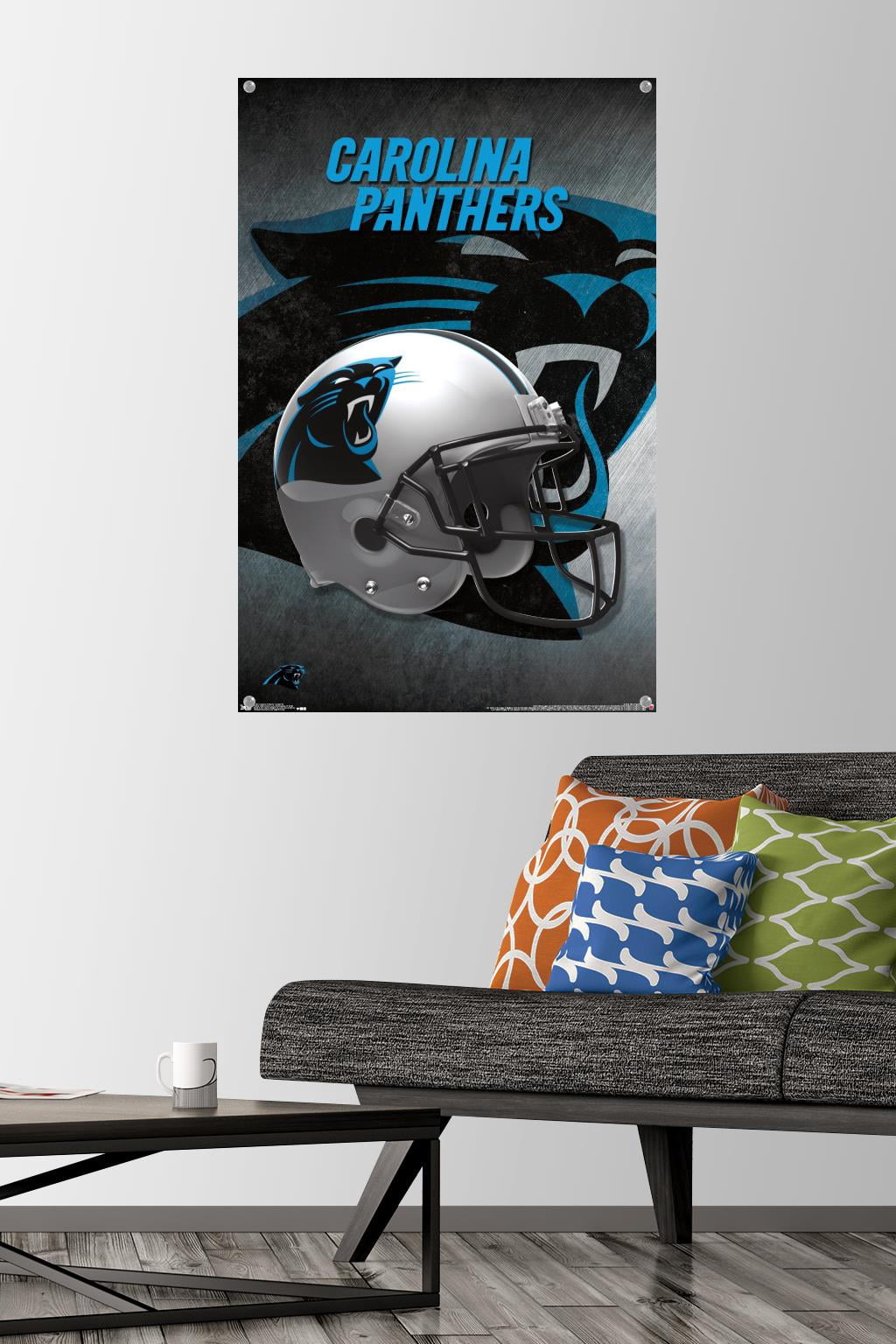 NFL Carolina Panthers - Helmet 16 Wall Poster with Push Pins, 22.375" x 34"
