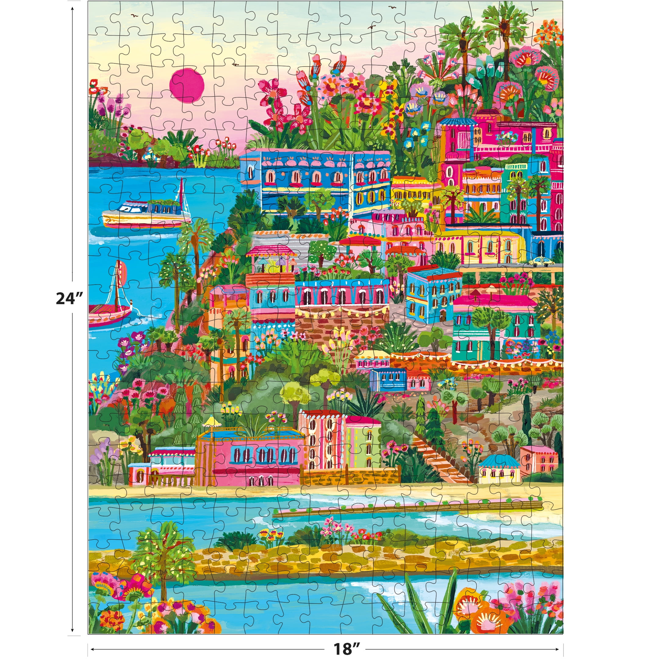 RoseArt - Modern Illustrations 300-Piece - Puglia, Italy - Adult Interlocking Puzzle