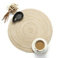 thumbnail image 3 of Round Circle Placemats Table Place Mats Kitchen Dinner Table Heat Pads 35cm BG, 3 of 8