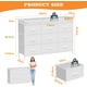 thumbnail image 3 of FURRIFIC Comoda Cajonera para Recamara, Comodas y Cajoneras con 2 Salidas y 2 USB Luces Led, Mueble Organizador Cajoneras de Estructura Metal con 9 Cajones, Almacenamiento de Casa y Oficina (Blanco), 3 of 9