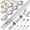1 Pack-48" Track, variant on Barn Door Hardware Kit 1 Pack-24" Track Bifold Door Repair
