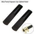 thumbnail image 2 of Mduoduo Resin Reeds Black, Resin Plastic Sax Reeds Strength 2.5 for Alto Tenor Soprano Saxophone Clarinet, 2 of 5