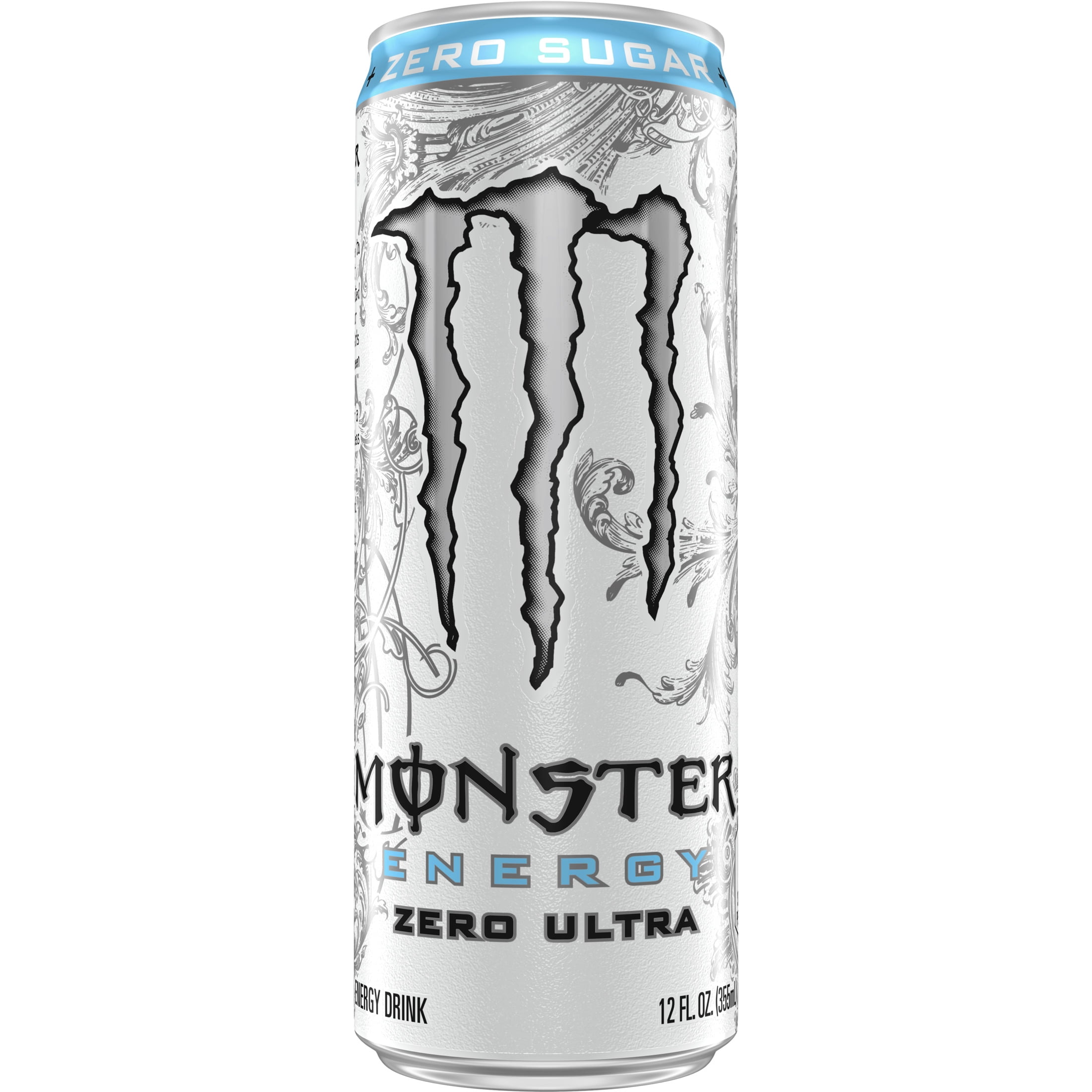Monster Energy Zero Ultra Sugar Free Energy Drink 12oz Can