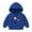 Blue, variant on Zwiiyzr 2025 Girls Hooded Sweatshirt Long Sleeve Pullover Crop Tops Kids Fleece Sweatshirts For 5-14 Years Hot Pink