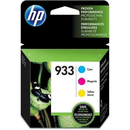 UPC: 0889894153555 | HP 933 Ink Cartridges – Cyan  Magenta  Yellow  3 Cartridges (N9H56FN)