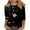 Black Plus Size Blouse for Women_0, variant on CYMMPU Spring Tops Round Neck Tunic Tops Summer Fashion Shirts Blouses for Women Dressy Casual 3/4 Sleeve Loose Fit Flower Pattern Lightweight Basic T-Shirts M