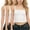 White, variant on 3 Pack Girls Tank Tops Scoop Neck Soft Crop Cami Solid Spaghetti Strap Sleeveless Undershirts for Kids Girls 3-14 Years