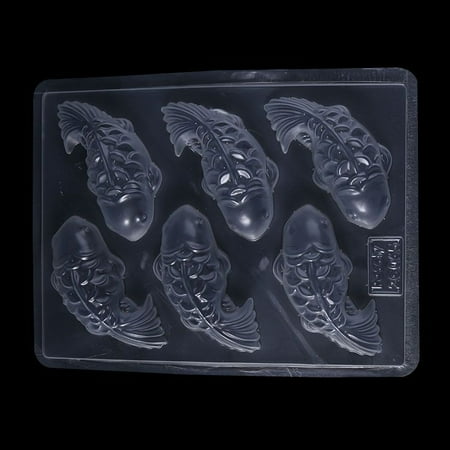 

TONKBEEY 3D Koi Fish Plastic Cake Chocolate Mould Jelly Handmade Sugarcraft Mold DIY