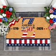thumbnail image 4 of SIfdSeng Custom Last Name Doormat for 4th of July Patriotic Front Door Welcome Mat with and Design, 4 of 8