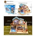 thumbnail image 3 of 1:24 Kit De Proyecto De Miniatura De Artesanía De Escala DIY Modelo De Casa De Muñeco De Madera De Estilo Europeo De Madera Sunnimix Casa de muñecas de madera DIY, 3 of 8