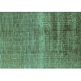 thumbnail image 1 of Ahgly Company Machine Washable Indoor Rectangle Solid Turquoise Blue Modern Area Rugs, 5' x 8', 1 of 4