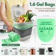 thumbnail image 2 of Bolsas de basura compostables AIRNEX Small, 6 litros (1.6 galones), 100 unidades, 2 of 6