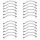 thumbnail image 1 of 24 Piezas Cables de de Guitarra de 6 Pulgadas, Cable de Efecto de Cable de Pedal de Guitarra Negro, Cable de de Guitarra de ángulo Recto de 1/4 Pulgadas, 1 of 8