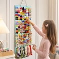 thumbnail image 5 of Bow Holder For Girls Hair Bows Clips Large Capacity Wall Mount Organizer With Hanging Rope For Sorting Hair Accessories Bedroom Wall Display (Cyan), 5 of 6