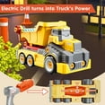 thumbnail image 5 of Kids Take Apart Toys for 3-8 Year Old Boys Girls Dump Trucks Construction Toys with Electric Drill DIY Assembly Building Toys Xmas Birthday Gifts Learning Educational Toys, 5 of 9