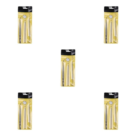 Soidarity Espejo de acero inoxidable, conjunto de herramientas preparadas para dentista, Kit de sonda para el cuidado de los , instrumento, Type2 NO2