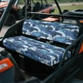 thumbnail image 3 of Uorisanigo UTV Seat Cover for Kawasaki Mule 4010 4x4 2009-2025, Non-Slip Blue Camouflage Print Mule Front Bench Seat Cover with Elastic Band, UTV Pioneer Seats Accessories, 3 of 7