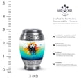 thumbnail image 2 of Abstract Soccer Ball Art Design - Keep Sake For Ashes - Small Keepsake Urn - 3 Inch - Pack Of 4 - Urns For The Ashes - Human Ashes Urn - Mini Keepsake Urns - Funeral Cremation Urns For Ashes, 2 of 5
