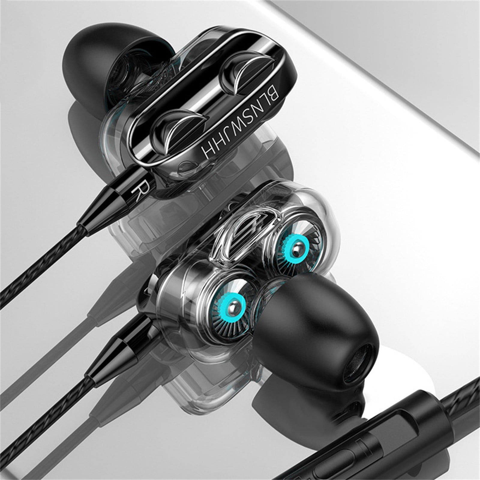 Clearance & Promo, Auriculares deportivos con cable de 3,5 mm Auriculares intrauditivos Auriculares para telfono y PC, Popular Picks | Plastic,Electric Component, D, Akmoler