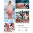 thumbnail image 5 of Flower Painted, Abstract Blush Pink Watercolor Beach Towels Oversized Super Absorbent, Lightweight Bath Towel Quick Dry Sets For Bathroom/Pool/Rv Camping/Beach Play/Gym Room/Picnic 31"x62", 5 of 8