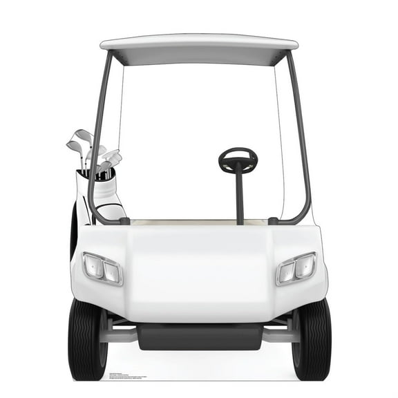 Cardboard People Golf Cart Stand-in Life Size Cardboard Cutout Standup