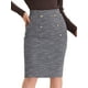thumbnail image 1 of Falda Lápiz de Tweed para Mujer Falda Clásica de Invierno  Negro S, 1 of 5