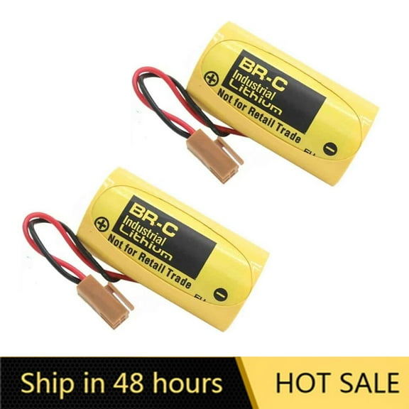 US STOCK  (2 Pack)  BR-C 5000mAh 3V PLC Battery Lithium Battery Non-Rechargeable for BR26500 Brand new