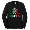 thumbnail image 2 of Wild Bobby Mexican Queen Latin Pride Men Long Sleeve Shirt, Black, Small, 2 of 5