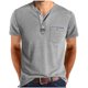 thumbnail image 1 of pstuiky camiseta de hombre, Blusa de manga corta con cuello vuelto, bolsillos y botones de colores lisos para hombre camisas casuales para hombre xl, 1 of 8