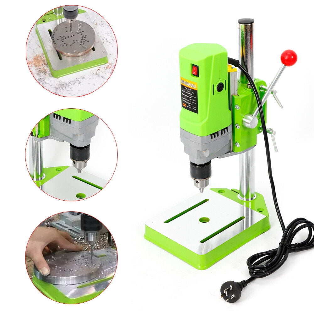 Mini Electric Bench Drill Press Stand Portable Workbench Wood Drilling Machine Iron For Diy 710w Com
