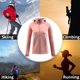 thumbnail image 3 of Chaqueta a prueba de viento para mujer, cálida, antiestática, impermeable, con capucha, cómoda, para viajes de senderismo, 3 of 7