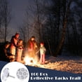thumbnail image 4 of HOT 100Pcs Reflective Tacks Trail Marking Glow for Hiking Camping, 4 of 4
