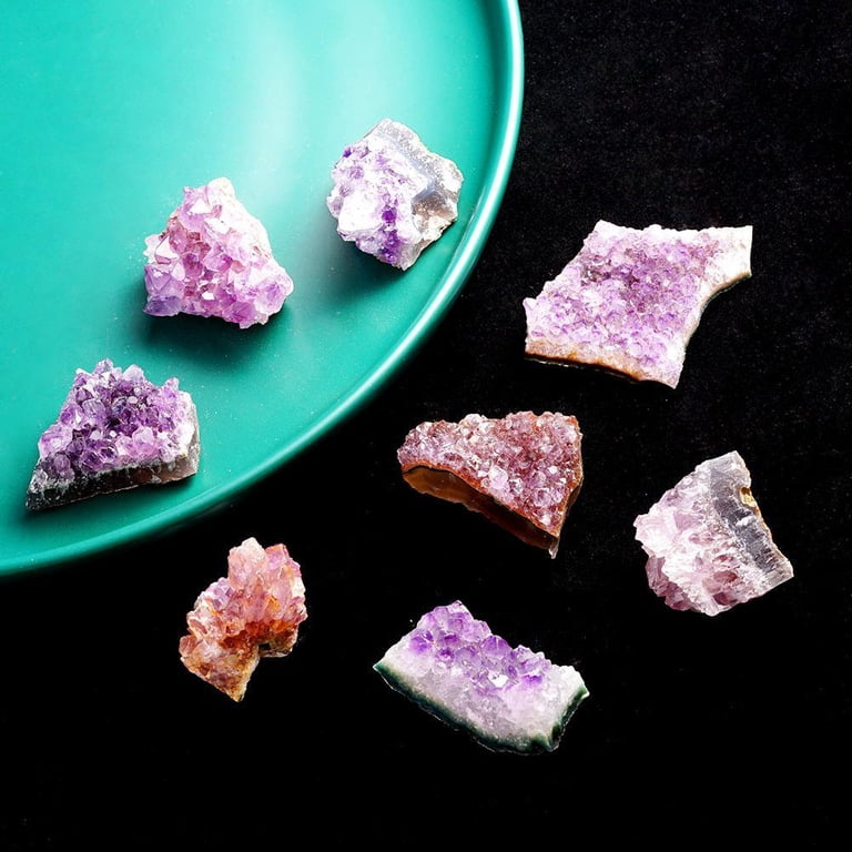 100-150g Natural Amethyst Cluster Geode Quartz Crystal Energy Healing Specimen e 100-150g Natural Amethyst Cluster Geode Quartz Crystal Energy Healing Specimen e