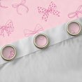 thumbnail image 5 of Feelyou Pink Polkadot Ribbon Black Out Curtains, Kawaii Cartoon Bow-tie Curtains Pack of 2 (42x63 Each), Cute Princess Bow Bedroom Curtains, Blackout Curtains Bedroom Decor, 5 of 7