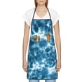 thumbnail image 3 of Sikiie Blue Tie Dye Aprons for Kitchen Cooking Aprons, Chef Apron for Men Women Chef, 3 of 7