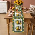 thumbnail image 2 of Lemon Basket Summer Table Runner 90 Inches, Farmhouse Green Lace Eucalyptus Bed Runner Dresser Scarves Tabletop for Indoor Outdoor Parties/Ceremony/Banquet, 13" x 90", 2 of 9