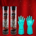 thumbnail image 2 of Super S Hi Temp Red Steel Bearing Lithium Grease Heavy-Duty Rust Metal Protection Industrial Anti-wear Anti-Oxidation High Viscosity Now comes with Chemical Resistant Gloves by Centaurus AZ 2 Set 14oz, 2 of 7