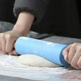thumbnail image 3 of 2Pcs Silicone Dough Rolling Pins Kids Wooden Handle Baking Supply Tools, 3 of 6