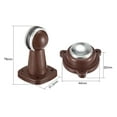 thumbnail image 2 of Uxcell Door Magnetic Catch Stopper Doorstop Holder Screw Wall Mount Plastic Metal Brown 2pcs, 2 of 5