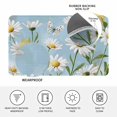 thumbnail image 4 of Blue Daisy Flower Doormat Outdoor Entrance 18"x30", White Farmhouse Floral Spring Absorb Moisture Dirt Door Mats, Non-Slip Rubber Backing Floor Mats Indoor, Low-Profile Front Door Rugs, 4 of 9