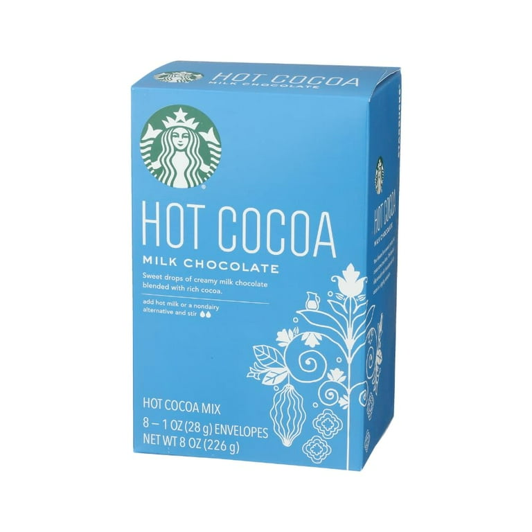 Starbucks Milk Chocolate Cocoa, 8 Count Box, 8 oz (Pack of 1